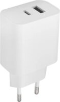 Maxlife MXTC-06 USB-C / USB-A Hálózati Töltő Adapter 20W - Fehér