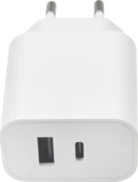 Maxlife MXTC-06 USB-C / USB-A Hálózati Töltő Adapter 20W - Fehér