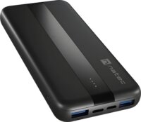 Natec Trevi Slim Q V2 Powerbank 10000mAh 20W + USB-C Kábel 1m - Fekete