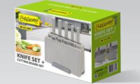 Maestro MR-1412-GREY Rozsdamentes acél késkészlet 10 darabos - Szürke