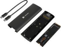 Natec NKZ-2286 M.2 NVMe USB-C 3.2 Gen 2 Külső SSD ház - Fekete