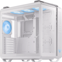 ASUS TUF Gaming GT502 Plus 850W Midi Torony Számítógépház + 7db 120mm ventilátor - Fehér
