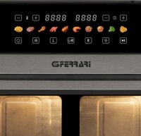 G3 Ferrari G10223 AirFryer Forrólevegős sütő 2x6L 2200 Watt - Fekete / Inox