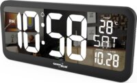 Maclean GB214 LCD Digitális óra hőmérséklet kijelzővel 37x17cm - Fekete