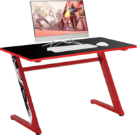 White Shark ZZ Gamer asztal 120 x 60 x 72,5 cm - Fekete/Piros