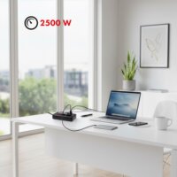 Maclean MCE392 B 3x USB-A Hálózati Elosztó 4 aljzatos 1.5m - Fekete