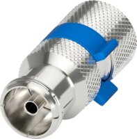 Goobay 58813 IEC Koax Anya TV Antenna Adapter 6.5-8.0mm - Ezüst/Kék