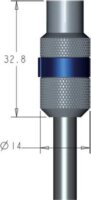 Goobay 58813 IEC Koax Anya TV Antenna Adapter 6.5-8.0mm - Ezüst/Kék