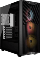 Corsair 3200D RS ARGB CC-9011344-WW Midi Torony Számítógépház + 4db 120mm ventilátor - Fekete