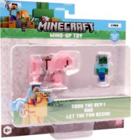 Mojang Studios Minecraft S2 3D felhúzható Figura - Baby Zombie és Pig
