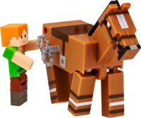 Mojang Studios Minecraft S2 3D felhúzható Figura - Alex és Horse