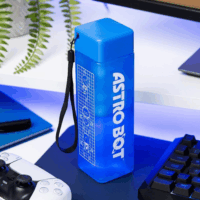Paladone PP15507AB Astro bot Műanyag kulacs 500ml - Kék