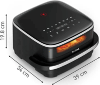 Tefal Easy Fry XL AirFryer Forrólevegős sütő 1kg 2200 Watt - Fekete
