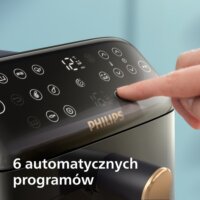 Philips NA462/70 4000 series Dual AirFryer Forrólevegős sütő 10L 2750 Watt - Fekete