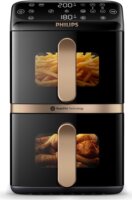 Philips NA462/70 4000 series Dual AirFryer Forrólevegős sütő 10L 2750 Watt - Fekete