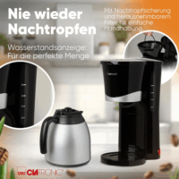 Clatronic KA 3327 Filteres Kávéfőző 870 Watt - Fekete