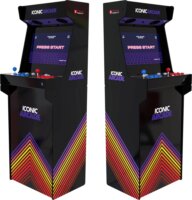 Iconic Arcade Retro Wi-Fi játékgép - Fekete/Mintás