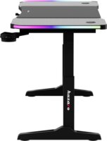 Huzaro Hero 4.6 RGB Elektromosan állítható Gamer asztal 160 x 60 x 56-79cm - Fekete