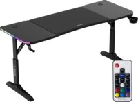 Huzaro Hero 4.6 RGB Elektromosan állítható Gamer asztal 160 x 60 x 56-79cm - Fekete
