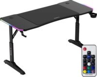 Huzaro Hero 3.6 RGB Elektromosan állítható Gamer asztal 140 x 60 x 56-79cm - Fekete