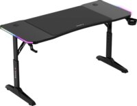 Huzaro Hero 3.6 RGB Elektromosan állítható Gamer asztal 140 x 60 x 56-79cm - Fekete