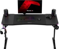 Huzaro Hero 3.6 RGB Elektromosan állítható Gamer asztal 140 x 60 x 56-79cm - Fekete