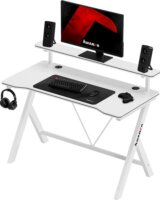 Huzaro Hero 1.9 Gamer asztal polccal 120 x 60 x 75 cm - Fehér