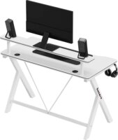 Huzaro Hero 1.9 Gamer asztal polccal 120 x 60 x 75 cm - Fehér