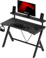Huzaro Hero 1.9 Gamer asztal polccal 120 x 60 x 75 cm - Fekete