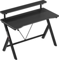 Huzaro Hero 1.9 Gamer asztal polccal 120 x 60 x 75 cm - Fekete
