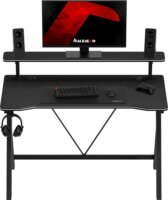 Huzaro Hero 1.9 Gamer asztal polccal 120 x 60 x 75 cm - Fekete