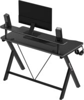 Huzaro Hero 1.9 Gamer asztal polccal 120 x 60 x 75 cm - Fekete