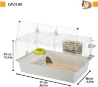 Ferplast Cavie 80 Beltéri fém Rágcsáló ketrec (77 x 48 x 42cm) - Szürke
