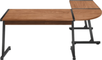 Leader 5.5 WN irodai sarok asztal 147 × 112 cm - Barna/Fekete