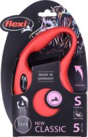 Flexi New Classic 5m Szalagos Automata kutya póráz - Piros