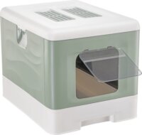 Ferplast Sahara Macska alomdoboz 52 x 39 x 40cm - Zöld/Fehér