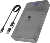 ICY BOX IB-388-CU3 2.5"/3.5" USB 3.2 Gen 1 Type-C Külső HDD/SSD Ház - Fekete