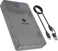 ICY BOX IB-388-CU3 2.5"/3.5" USB 3.2 Gen 1 Type-C Külső HDD/SSD Ház - Fekete