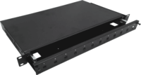 Alantec 19" 1U Teleszkópos Száloptikai Patch Panel 12 port - Fekete