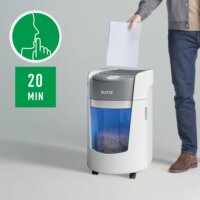 Leitz IQ OptiMax Small Office 350 P5 8 lap Iratmegsemmisítő 22L - Fehér