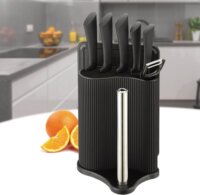 Maestro MR-1413 Rozsdamentes acél Késkészlet 8 darabos - Fekete