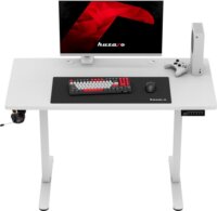 Huzaro Hero 8.1 Elektromosan állítható Gamer asztal 120 x 60x 72-118 cm - Fehér