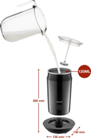 Philips CA6500/63 Twister Műanyag Tejhabosító 0,12L - Fekete