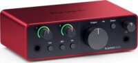 Focusrite Scarlett Solo 4th Gen USB 2 csatornás Sztereo Audio Interfész - Bordó