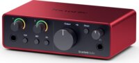 Focusrite Scarlett Solo 4th Gen USB 2 csatornás Sztereo Audio Interfész - Bordó