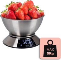 Eldom Ideal IK3701 Digitális konyhai mérleg tállal - Inox