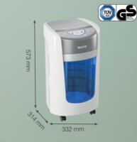 Leitz IQ OptiMax Home Office Iratmegsemmisítő 6 lap 15L - Fehér