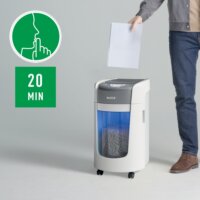 Leitz IQ OptiMax Home Office Iratmegsemmisítő 6 lap 15L - Fehér