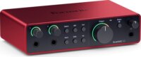 Focusrite Scarlett 2i2 USB-C 4th Gen 2 csatornás Audio Interfész - Bordó