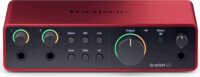 Focusrite Scarlett 2i2 USB-C 4th Gen 2 csatornás Audio Interfész - Bordó